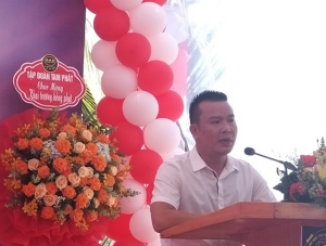  Ông Nguyễn Tuấn Anh - Chủ tịch Công ty cổ phần Bất động sản Tây Nguyên Gia Lai phát biểu tại lễ khai trương