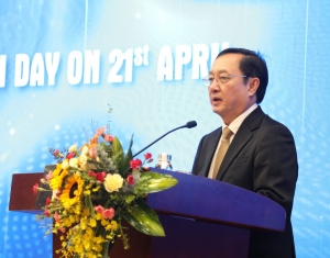 Bộ trưởng Bộ KH&CN Huỳnh Thành Đạt phát biểu khai mạc tại buổi Lễ