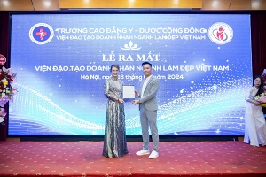 Viện đào tạo doanh nhân nghành làm đẹp Việt Nam chính thức nhận Quyết định thành lập Viện từ Trường Cao Đẳng Y Dược Cộng Đồng