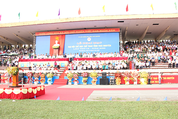 Lễ Khai mạc Đại hội Thể dục thể thao tỉnh Thái Nguyên lần thứ IX năm 2022